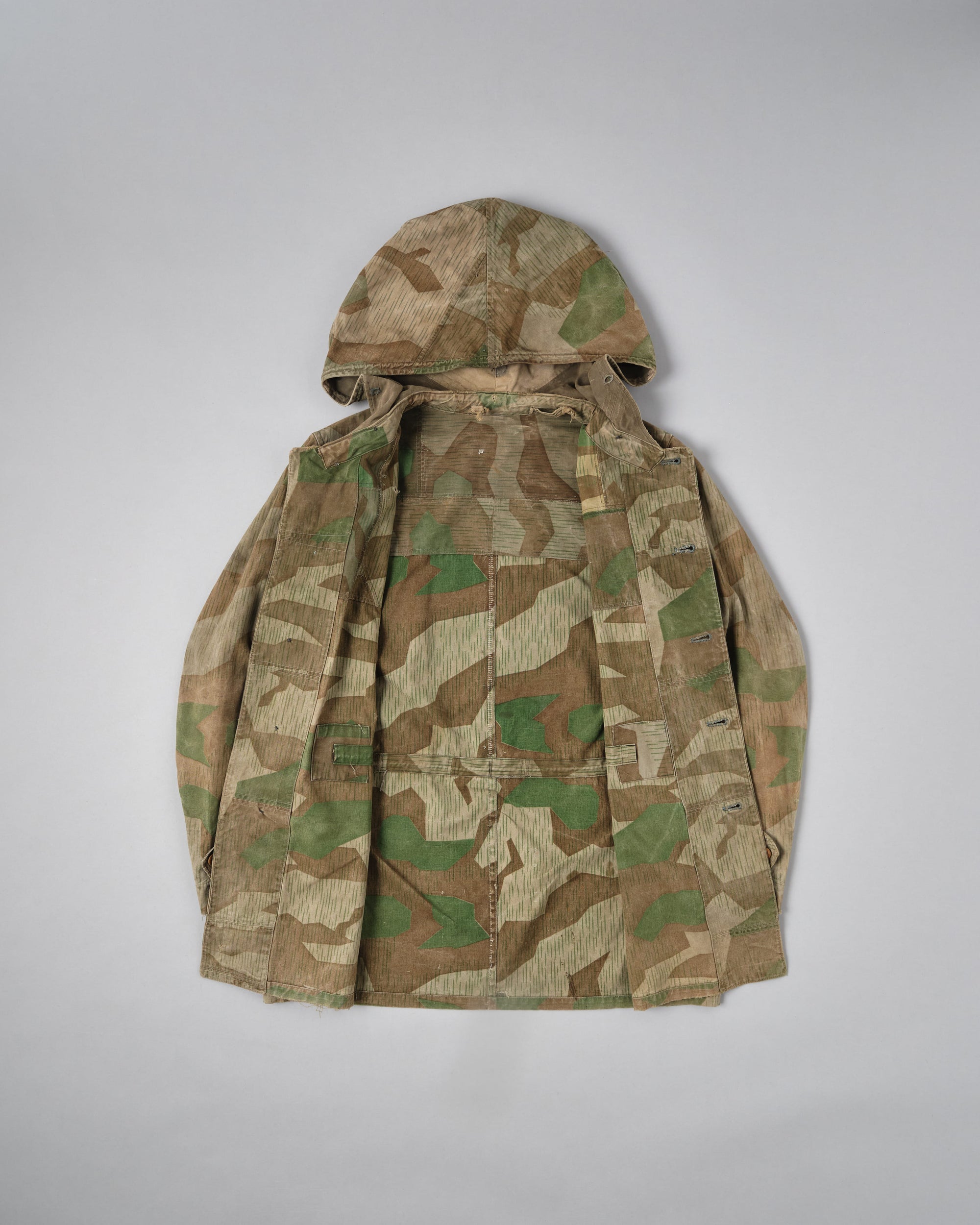 ［~40's］WWII German Army Splinter Camouflage Hooded Jacket "Localmade" "Wehrmacht"
