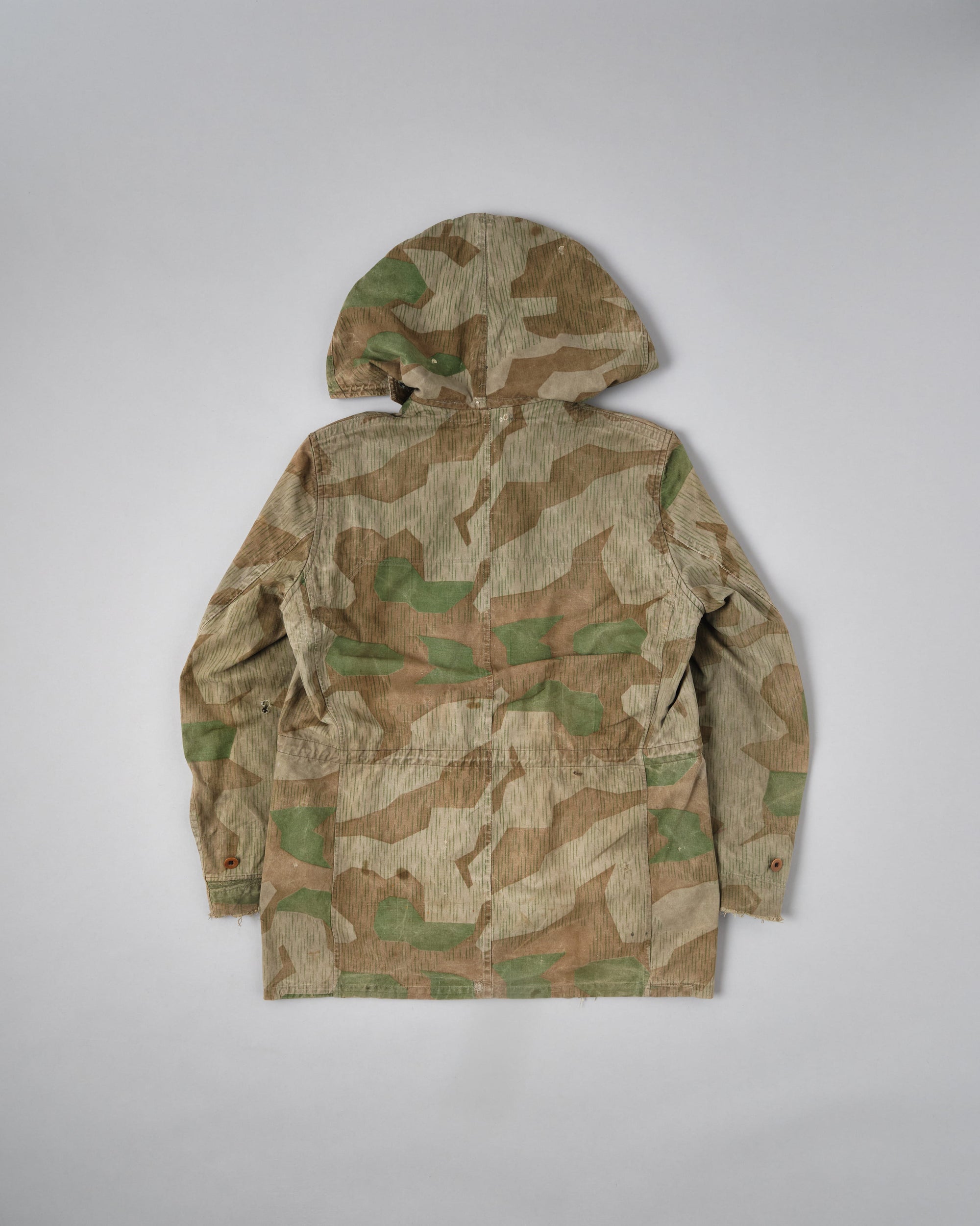 ［~40's］WWII German Army Splinter Camouflage Hooded Jacket "Localmade" "Wehrmacht"