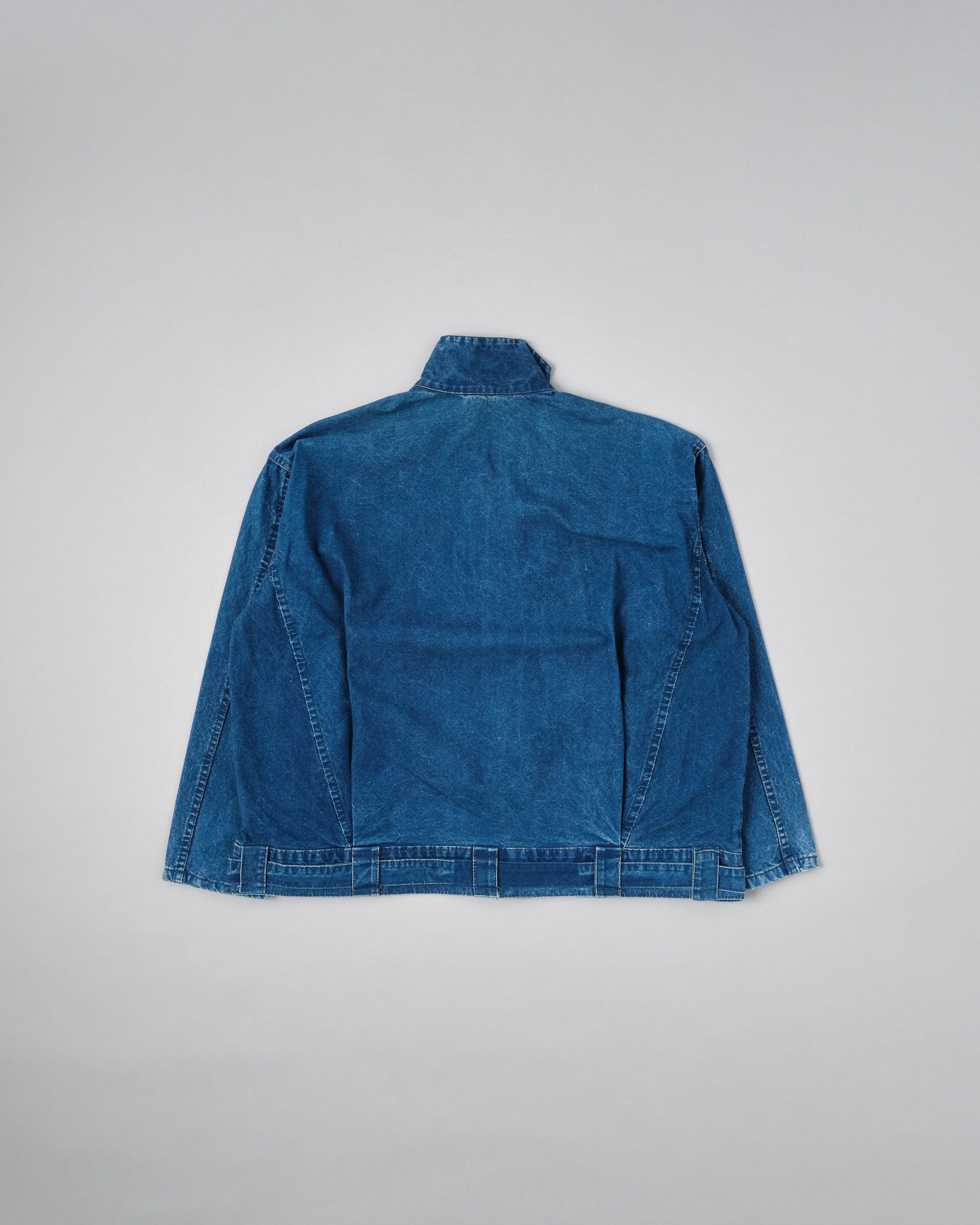 ［~70’s］French Vintage Deformed Design Indigo Blue Cotton Jacket