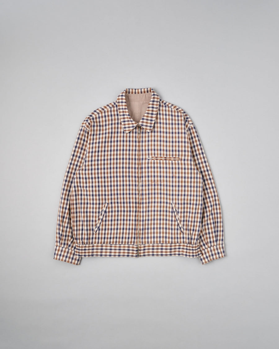 Vue d'ensemble de ［~00's］Old Aquascutum Club Check Reversible Harrington Jacket Size.M