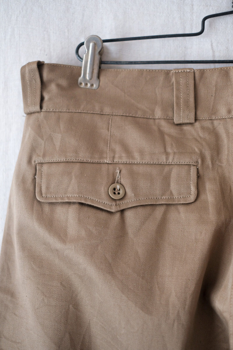 60's] French Army M52 CHINO TROUSERS SIZE.80L 