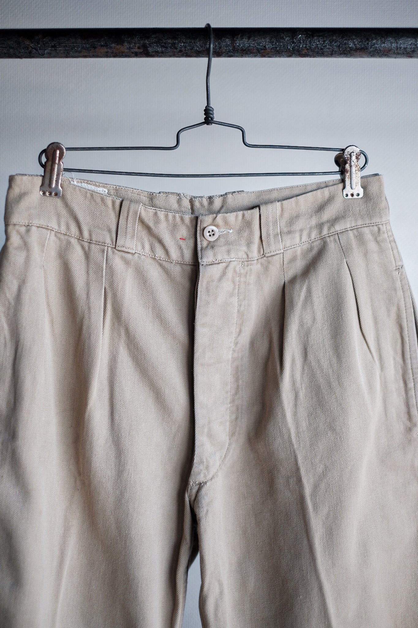 [~ 60's] French Army M52 CHINO TROUSERS SIZE.11