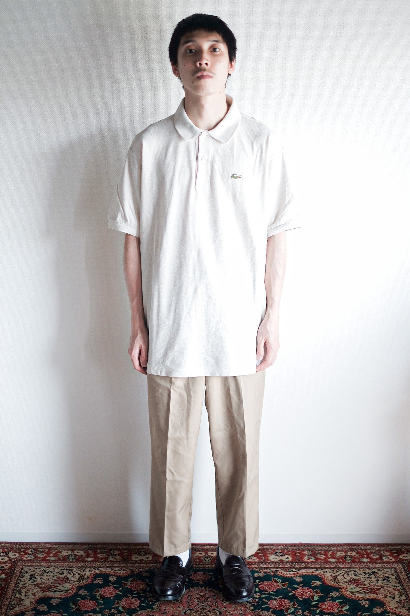 ［~80's］CHEMISE LACOSTE S/S Polo Shirt Size.7 "Ecru"