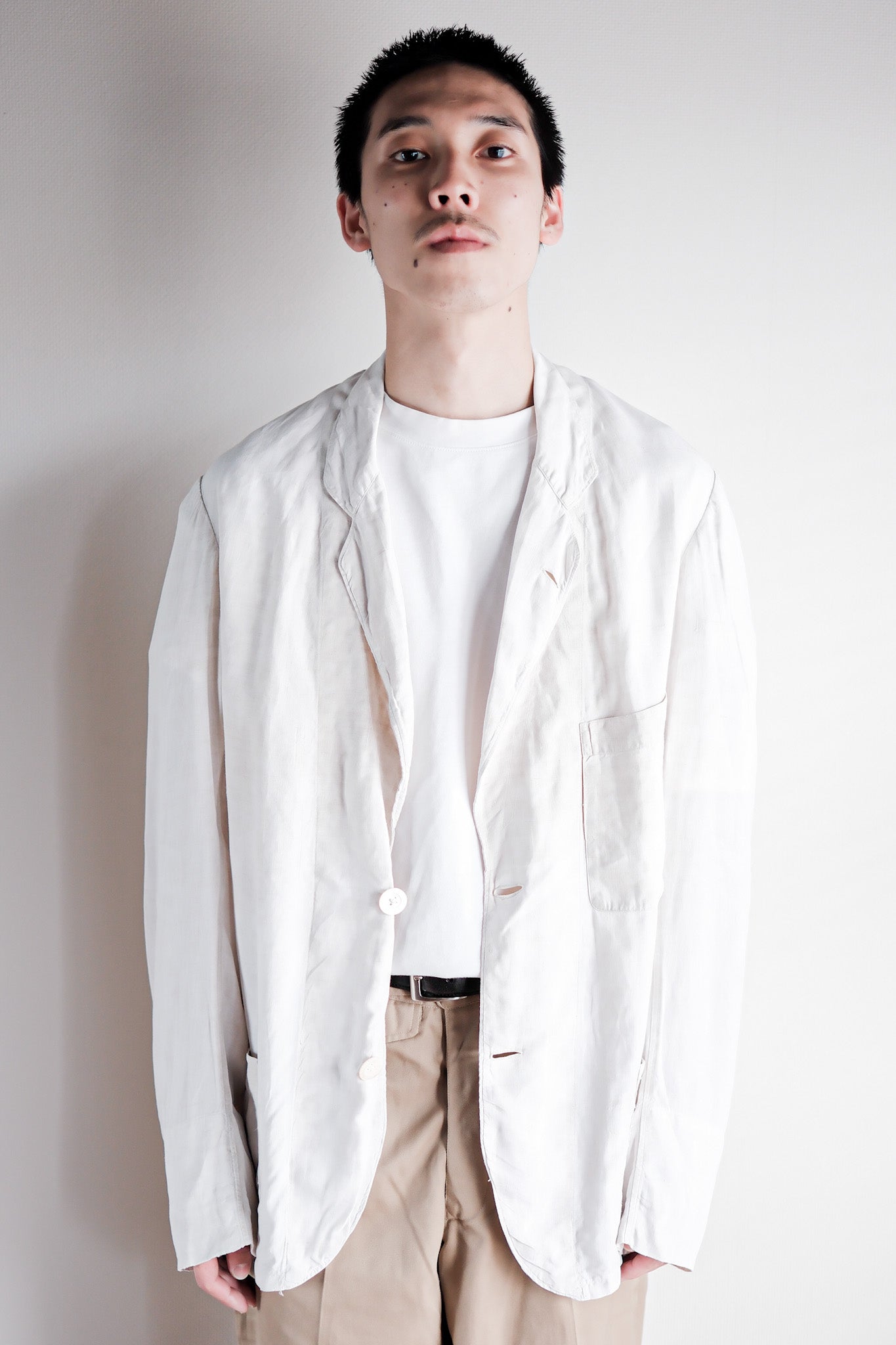 [~ 30's] French Vintage Linen Jacket