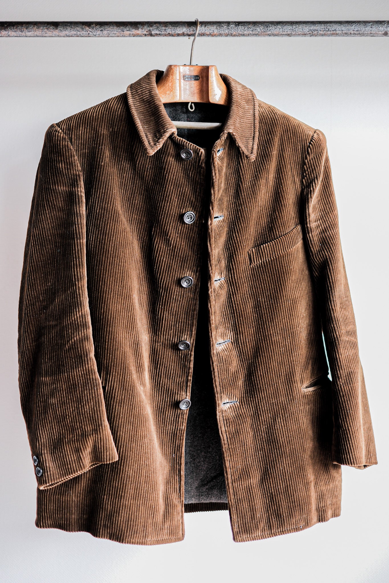 [~ 30's] French Vintage Brown Corduroy Work Jacket