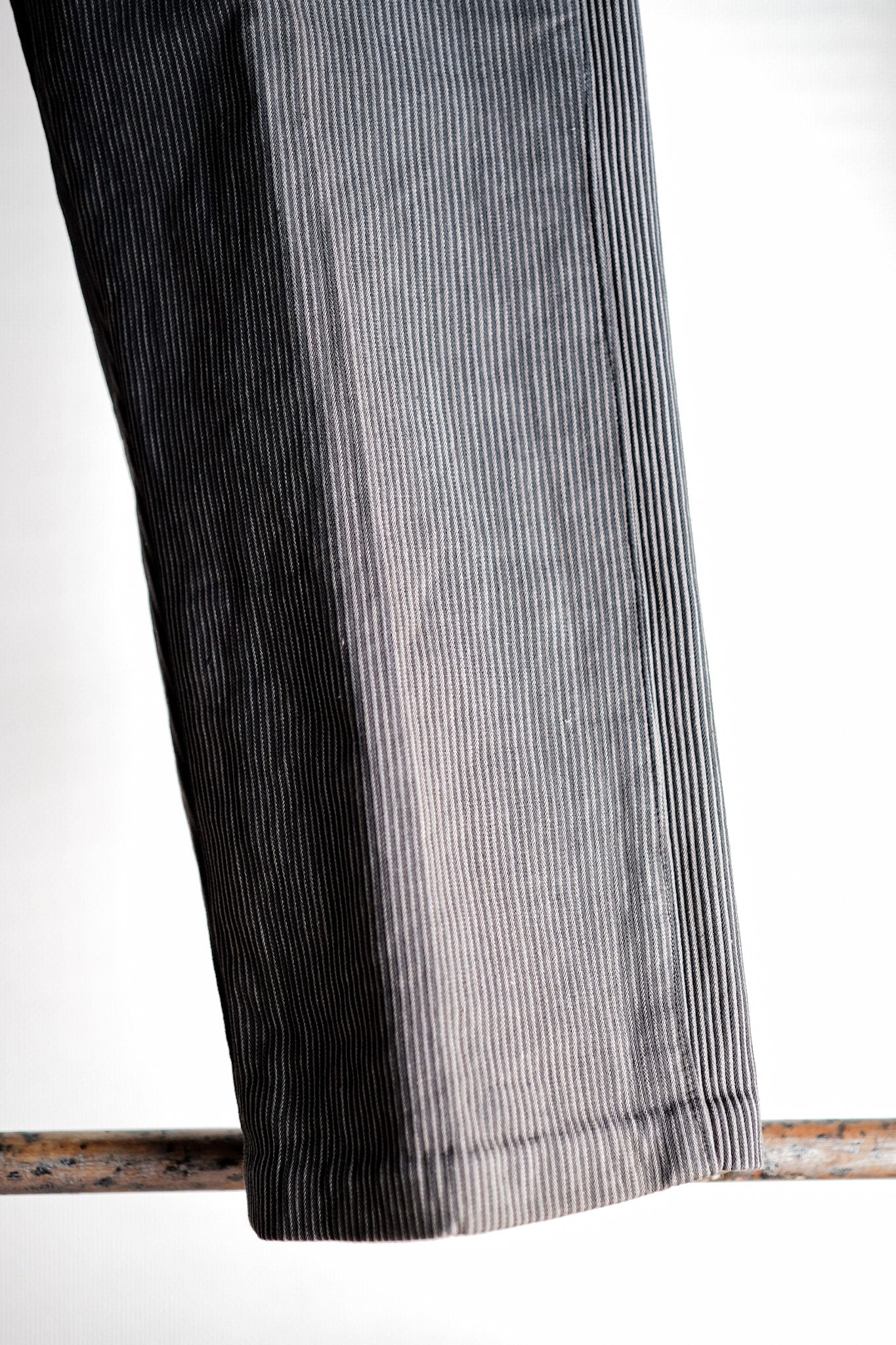 ［~30's］French Vintage Cotton Pique Striped Work Pants "Dead Stock"