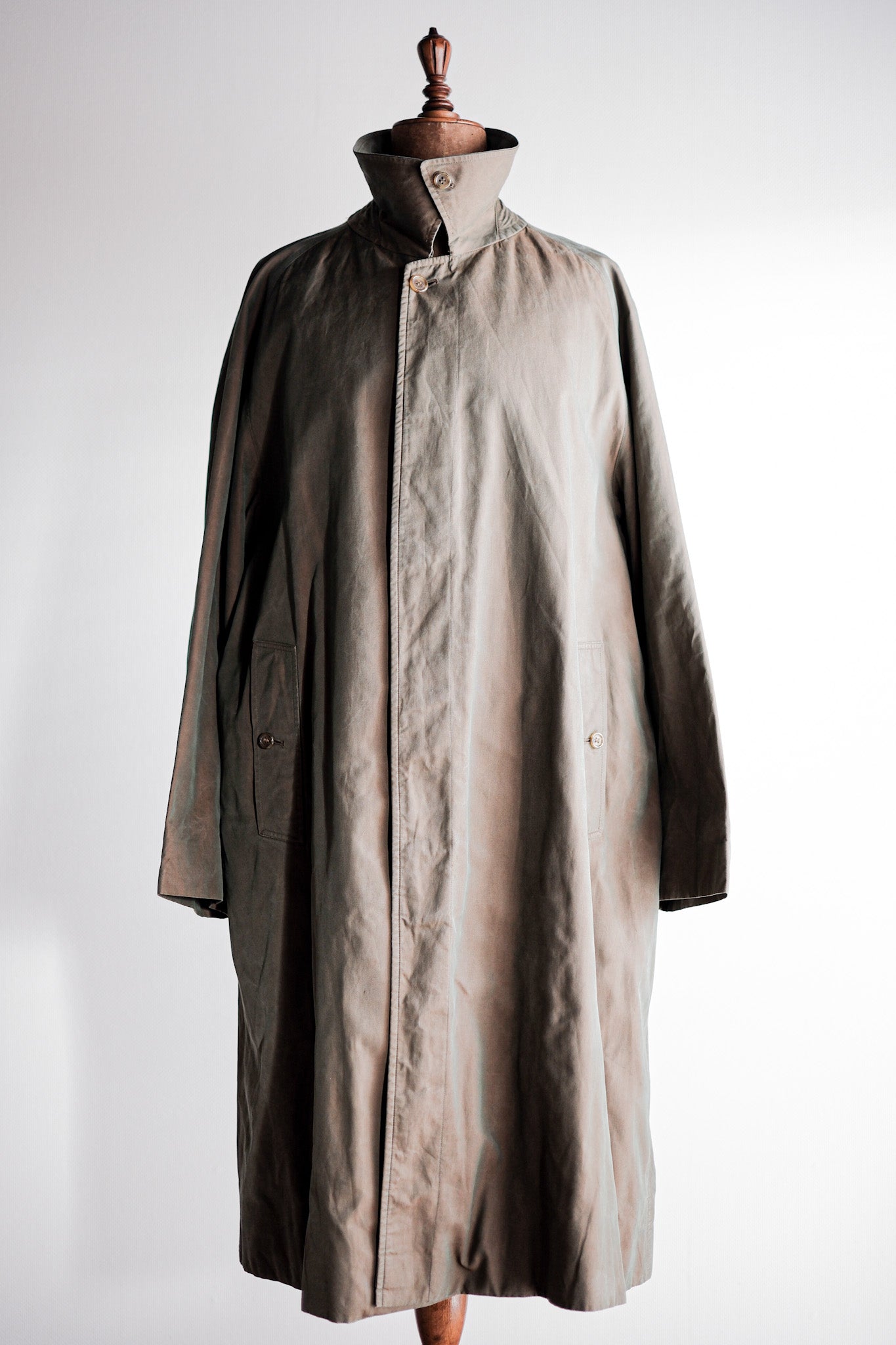 【~80's】Vintage Burberry's Single Raglan Balmacaan Coat C100 Size.54REG "TAMAMUSHI"