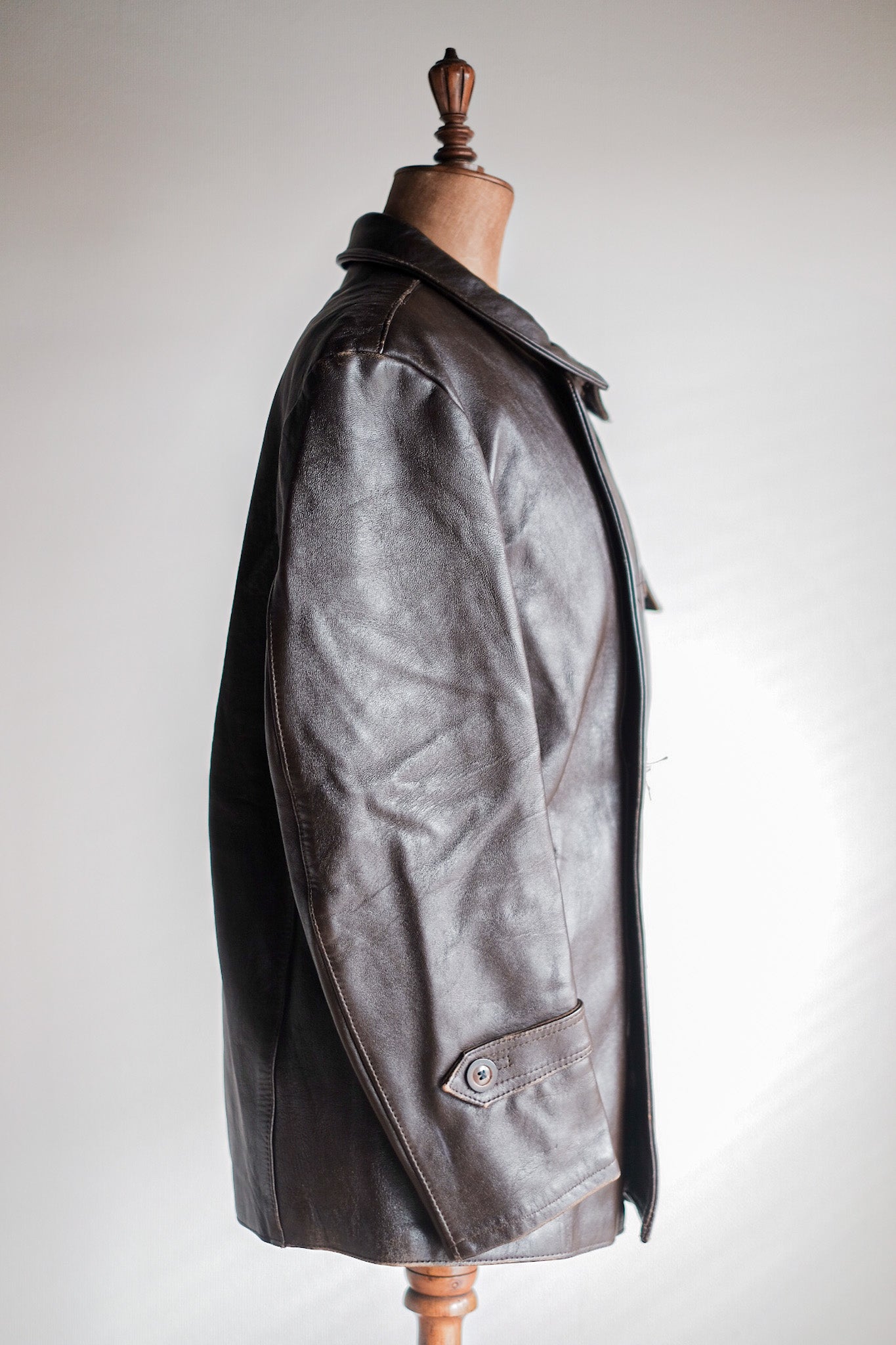 60's] French Vintage Le Corbusier Leather Work Jacket