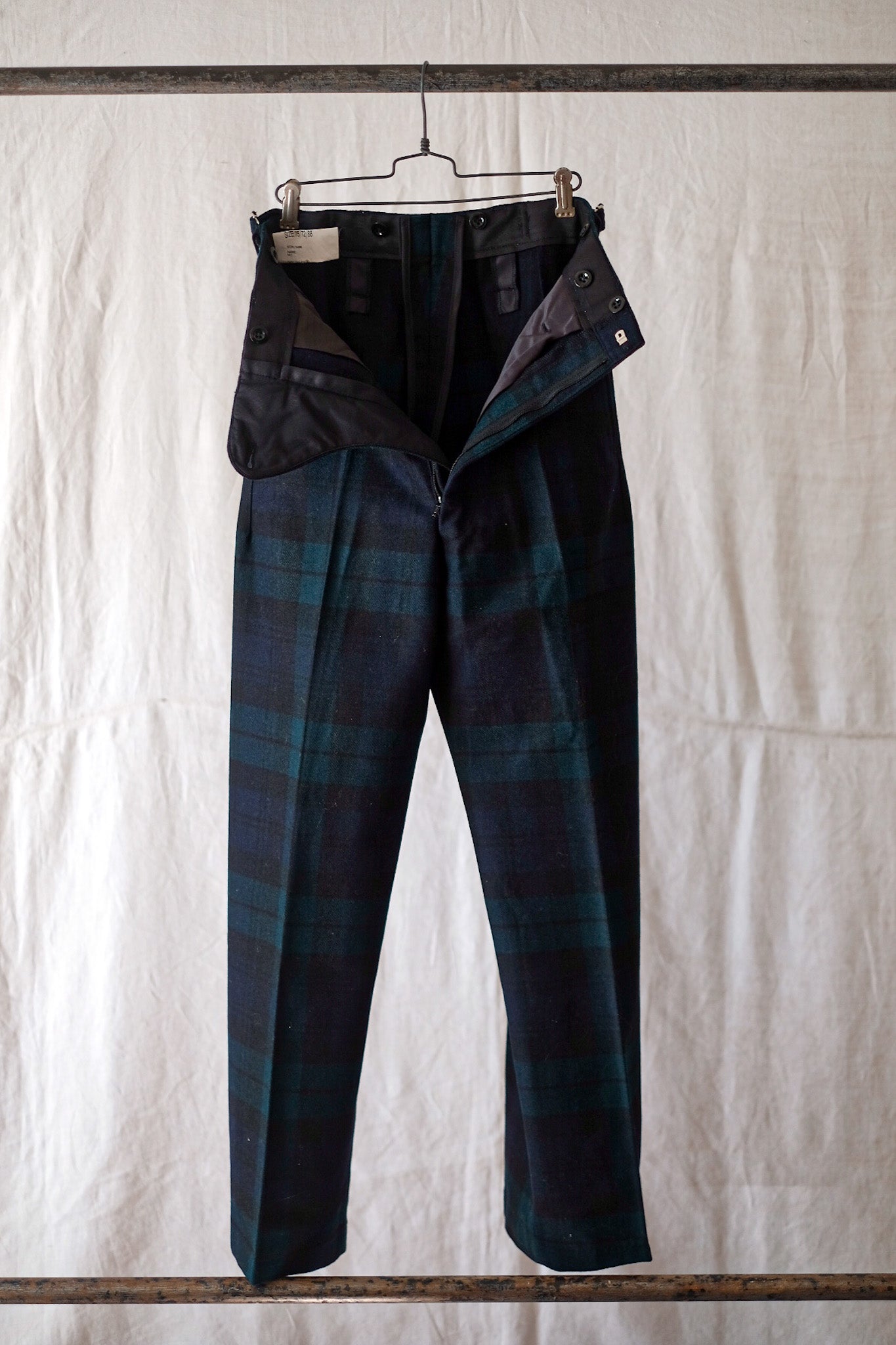 [〜80年代]蘇格蘭軍事儀式羊毛長褲