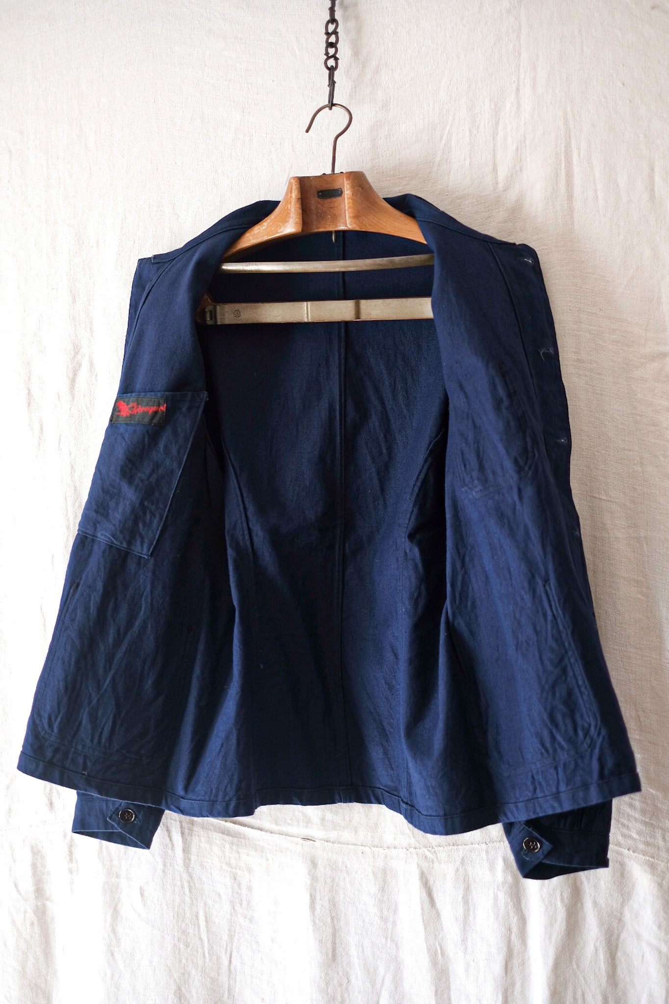 [~ 40's] Veste en lin coton vintage français veste en coton