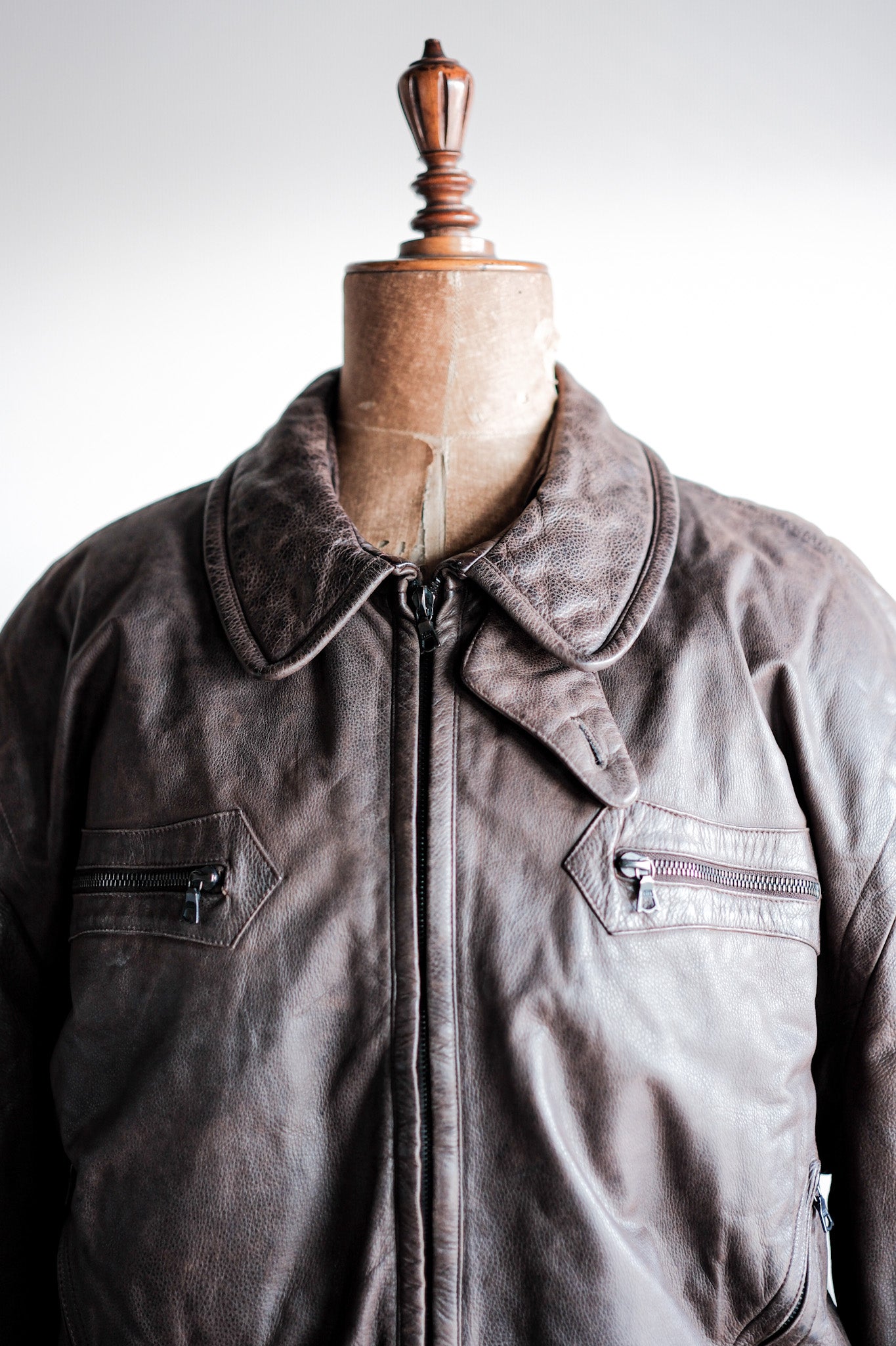 ［~90's］Old SERAPHIN Leather Jacket Size.52