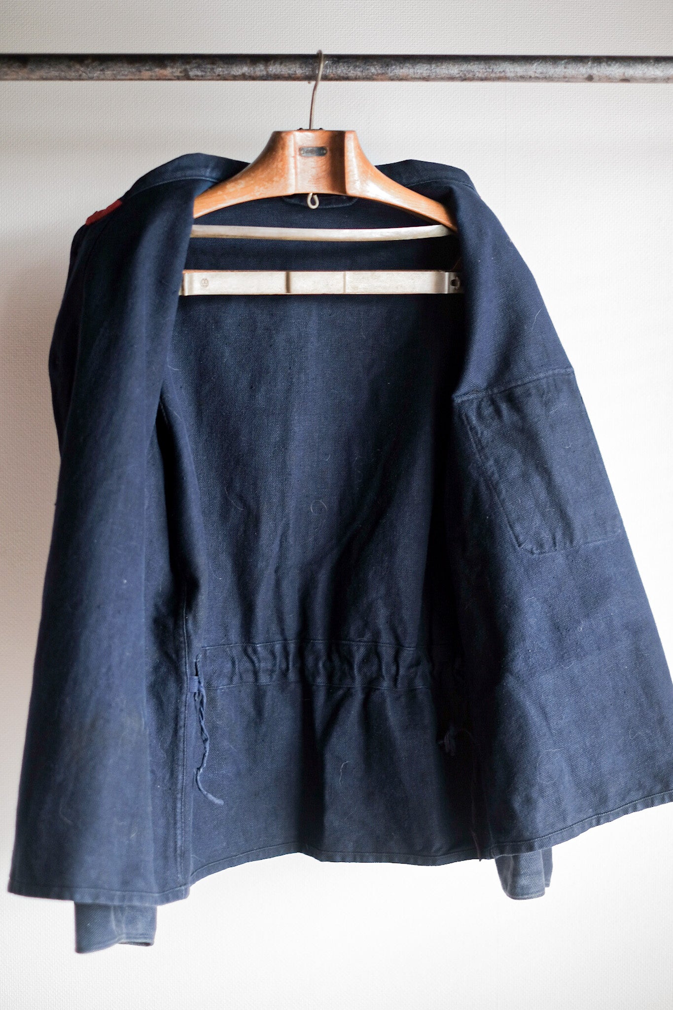 [〜30年代]法國復古靛藍棉花twill Firefighter夾克