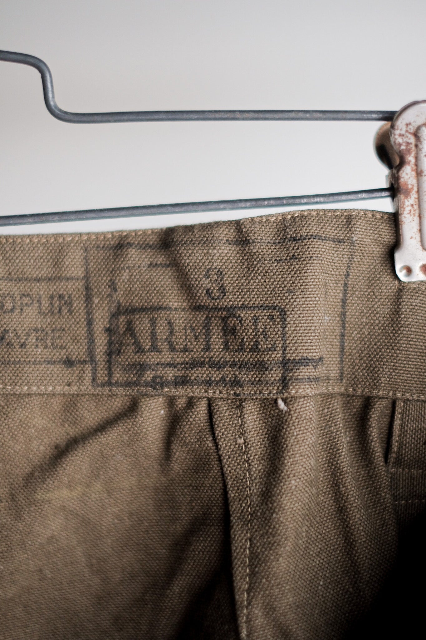 ［~30's］French Army M35 Motorcycle Pants "Cotton Linen Type" "Dead Stock"