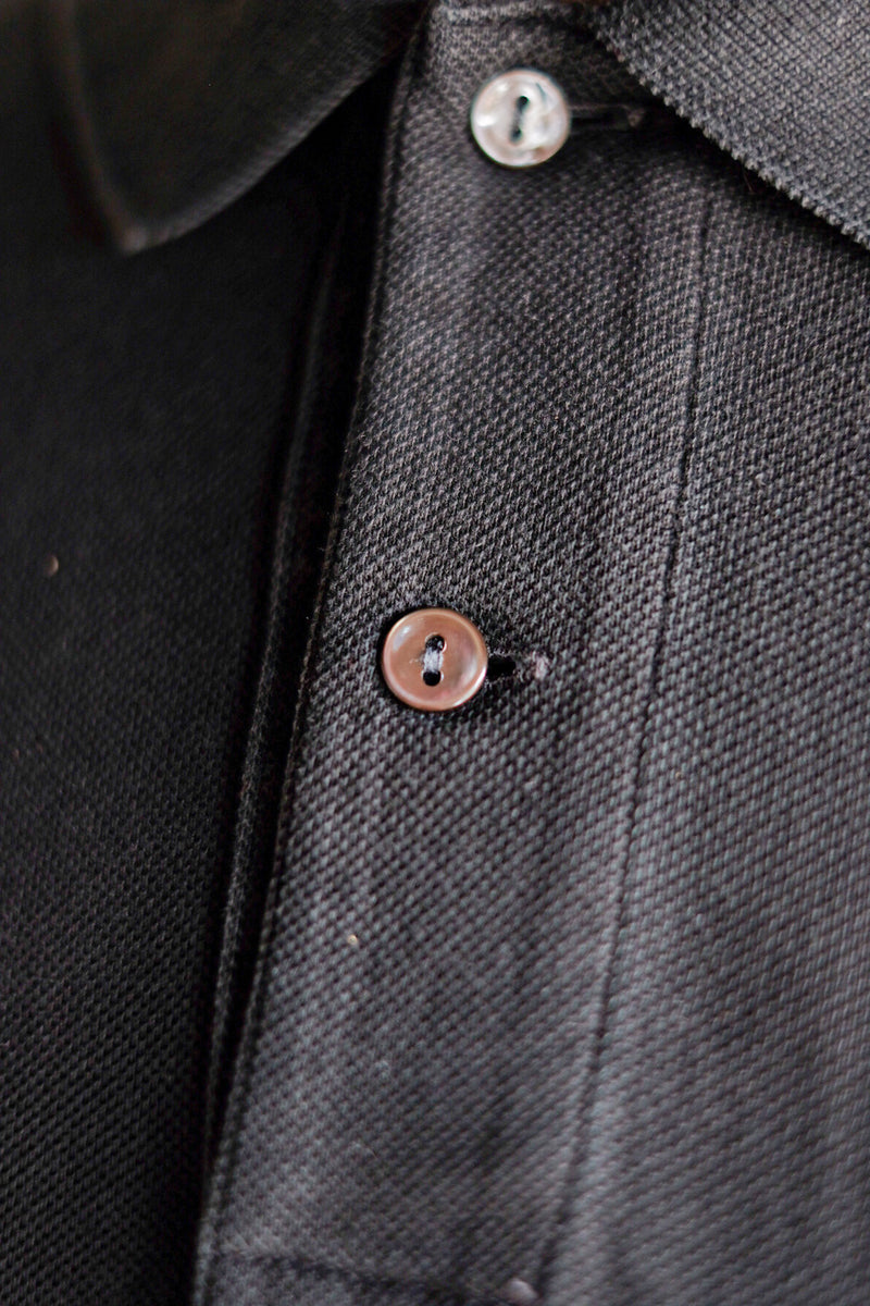 [~ 80's] Chemise Lacoste S/S Polo Size.5 "Black"