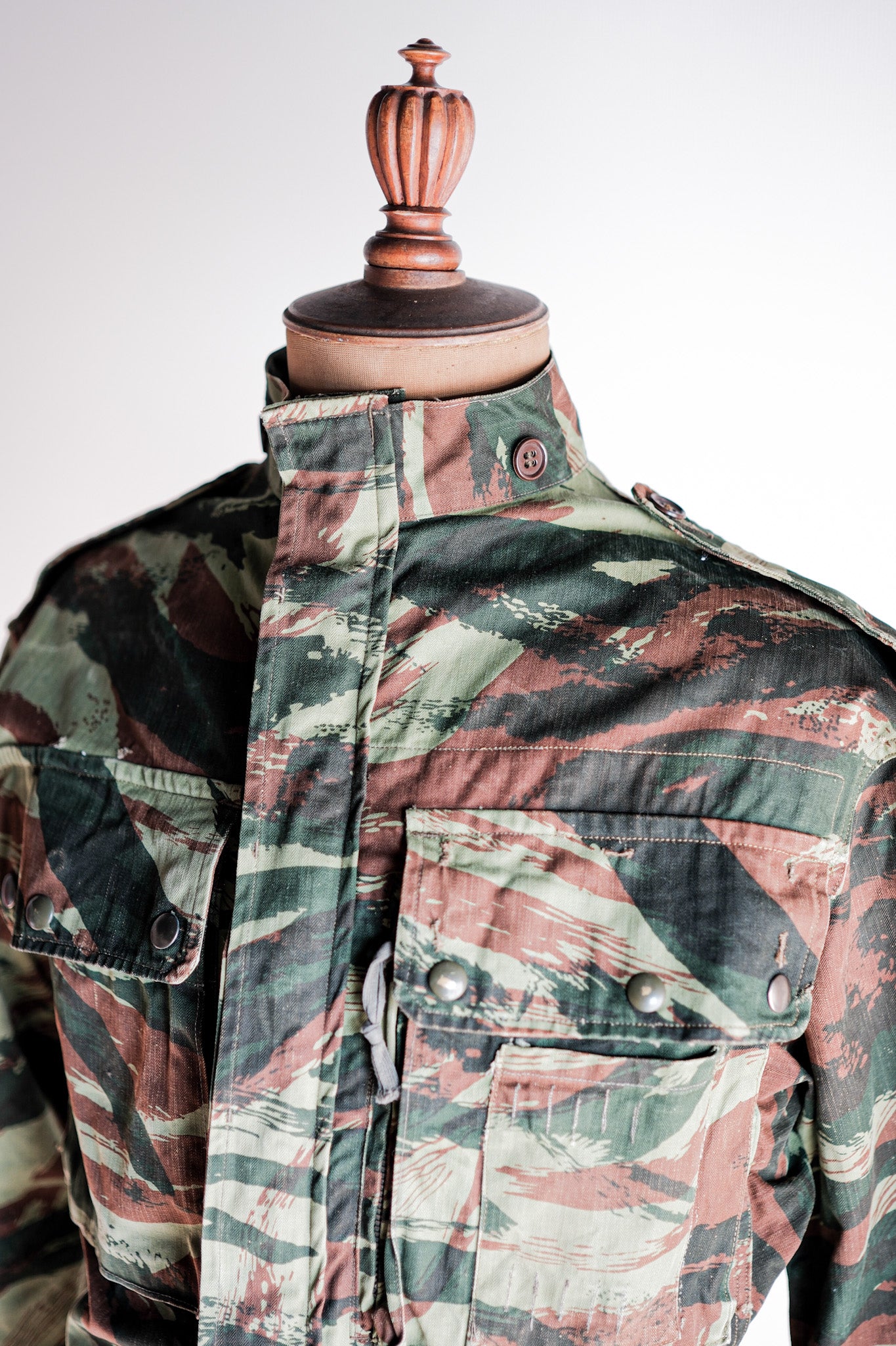 60's】French Army TAP47/56 Lizard Camo Paratrooper Jacket