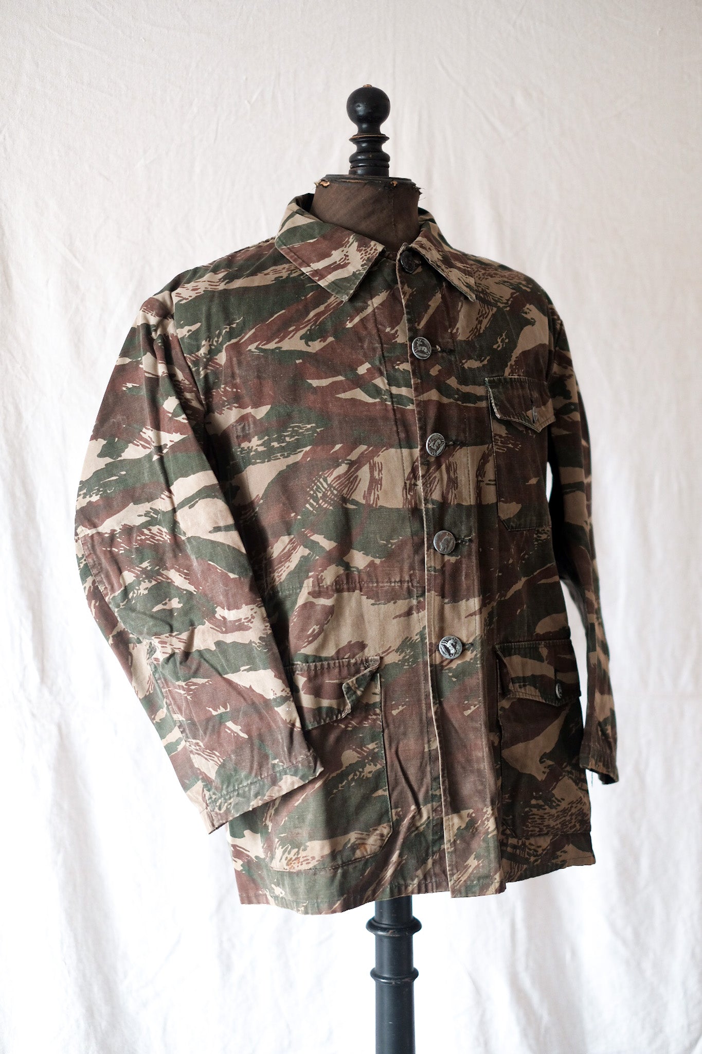 【~40's】French Vintage Camouflage Hunting Jacket