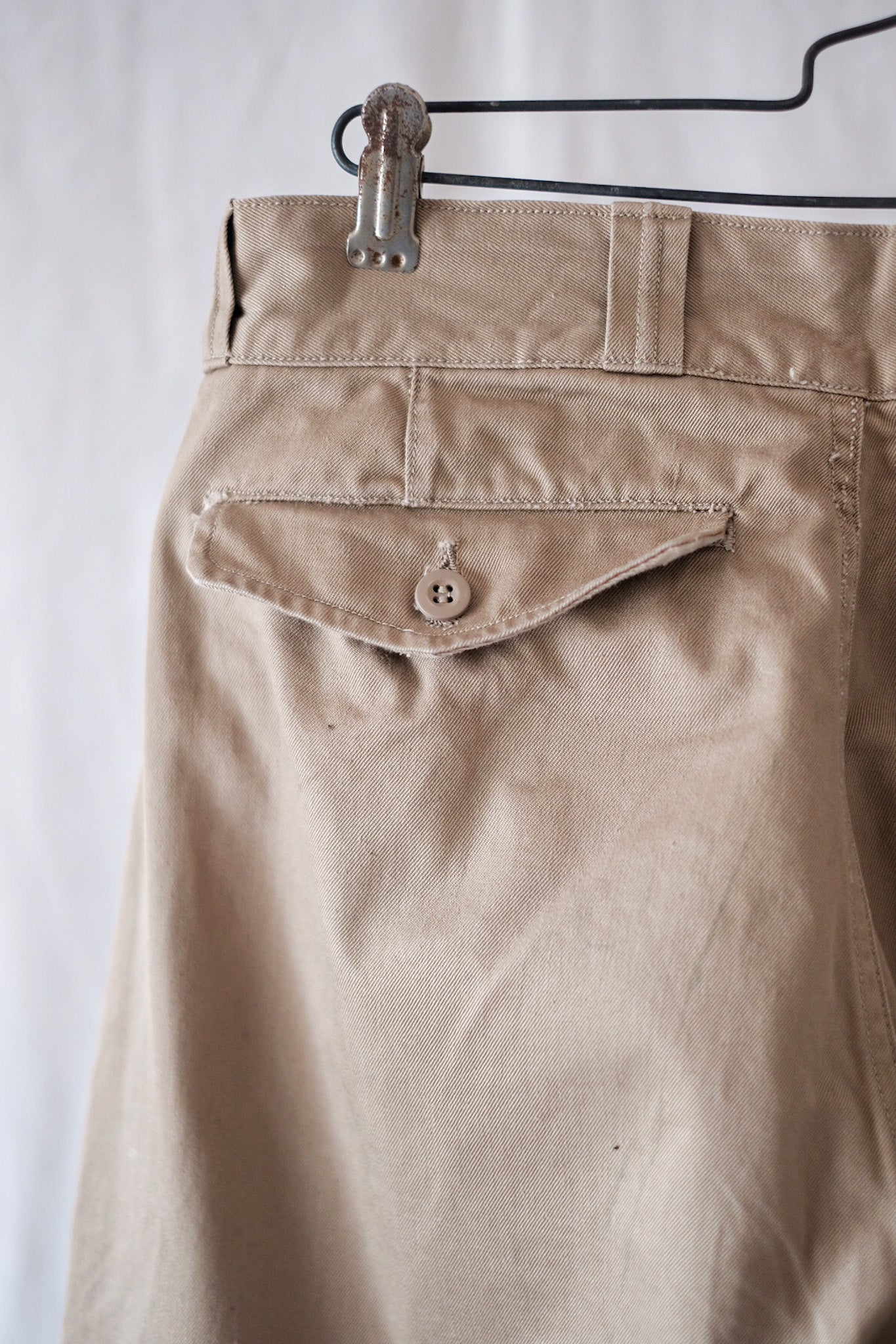 【~60's】French Army M52 Chino Trousers Size.21