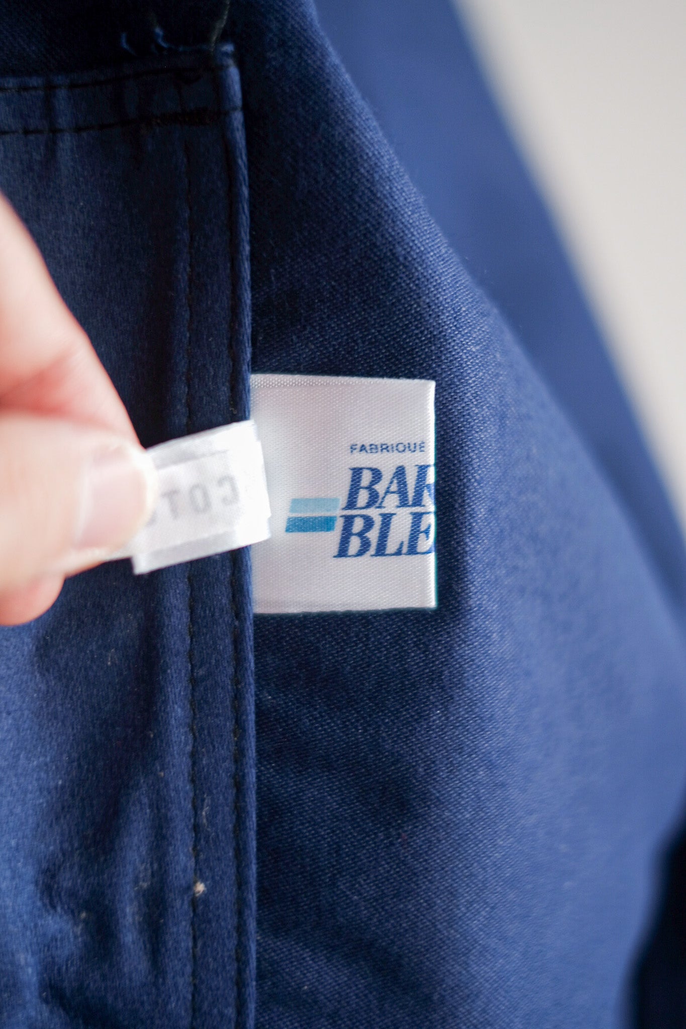 ［~60's］French Vintage Blue Moleskin Work Jacket "Dead Stock"