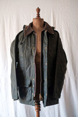 【~90's】Vintage Barbour "BEDALE" 3 Crest Size.38