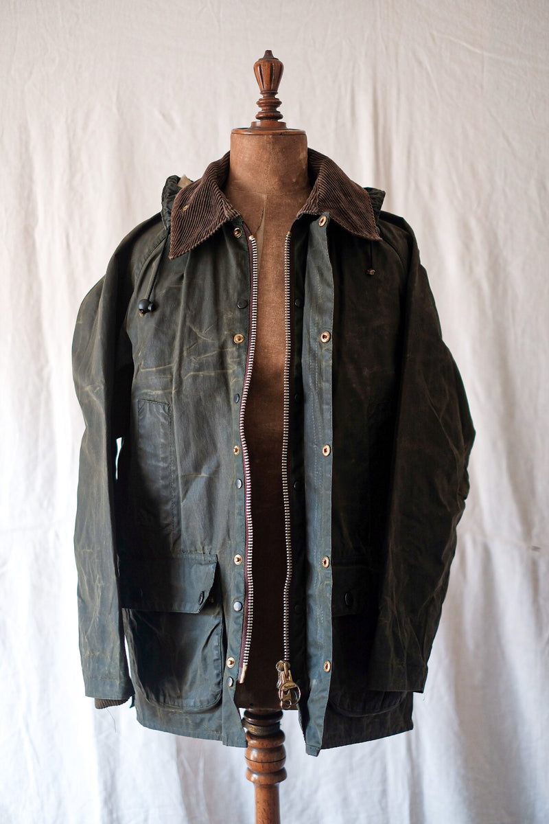 【~90's】Vintage Barbour "BEDALE" 3 Crest Size.38