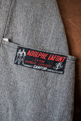 [~ 50's] French Vintage Black Chambray Atelier Coat "Adolphe Lafont"