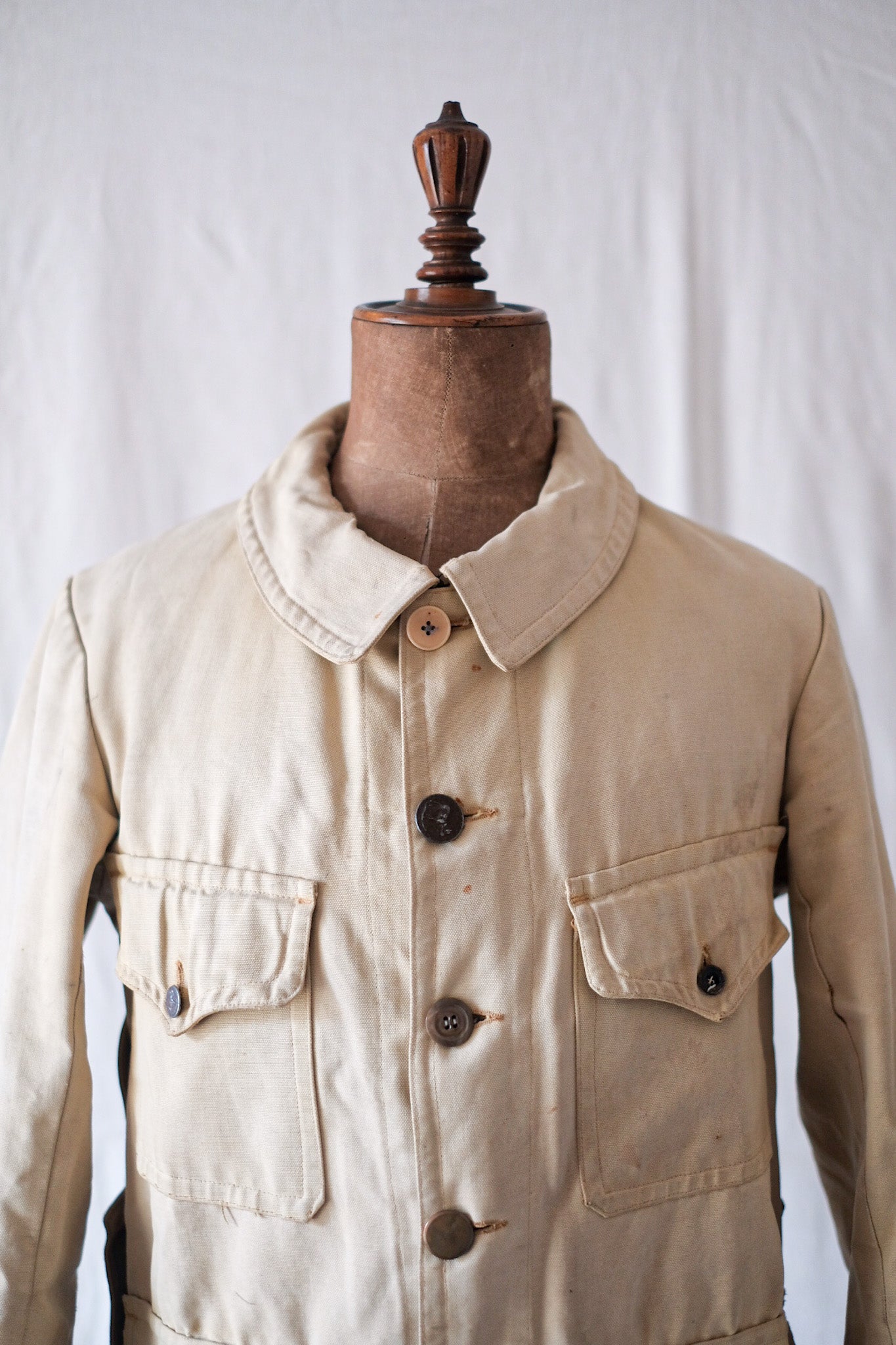 [〜30年代]法國復古棉帆布狩獵夾克