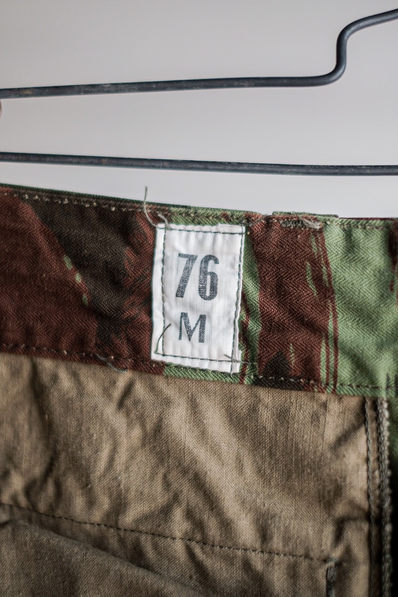 [〜60年代]法國陸軍M47蜥蜴迷彩田野褲尺寸76m