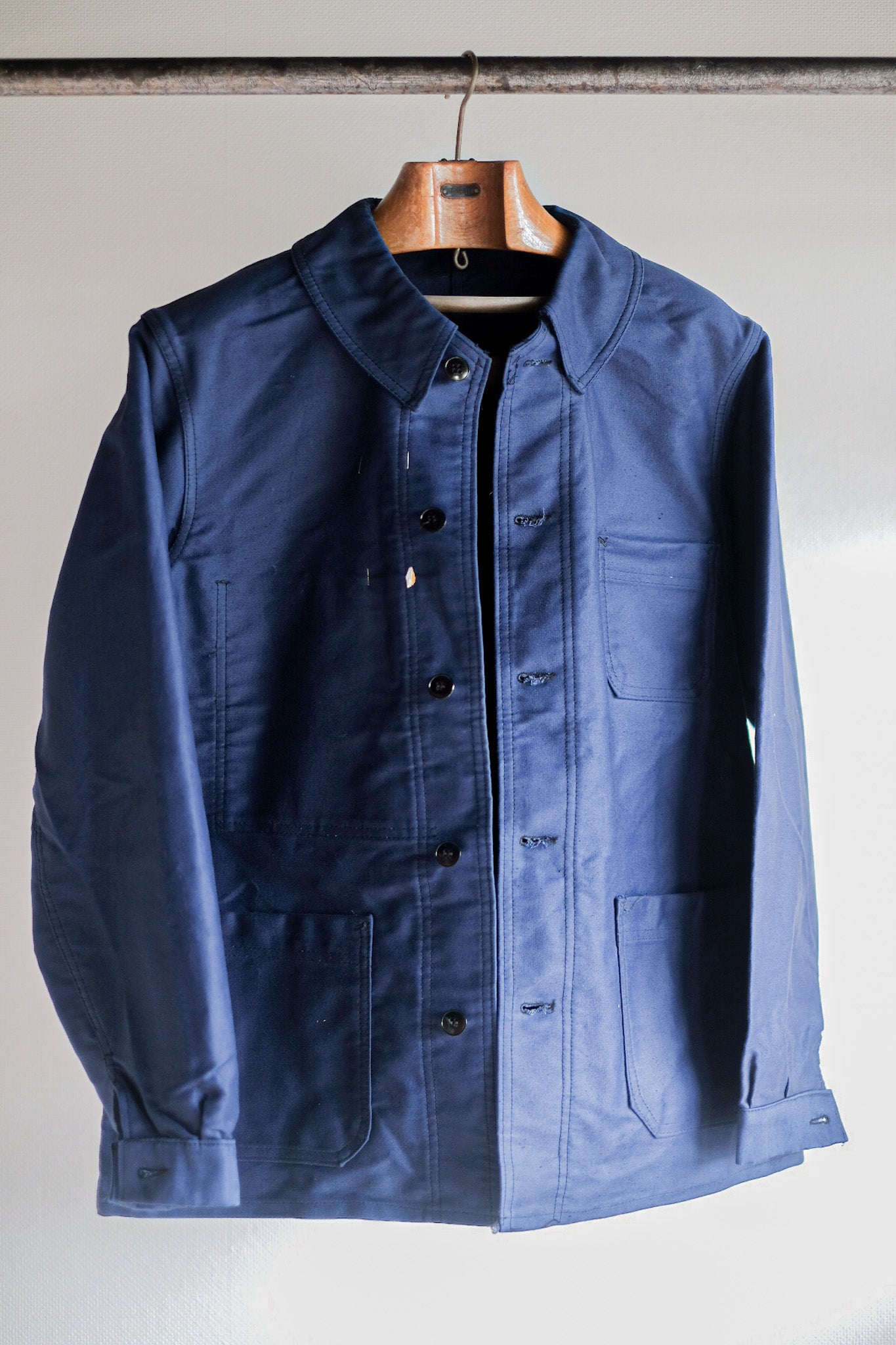 ［~50's］French Vintage Blue Moleskin Work Jacket "Dead Stock"
