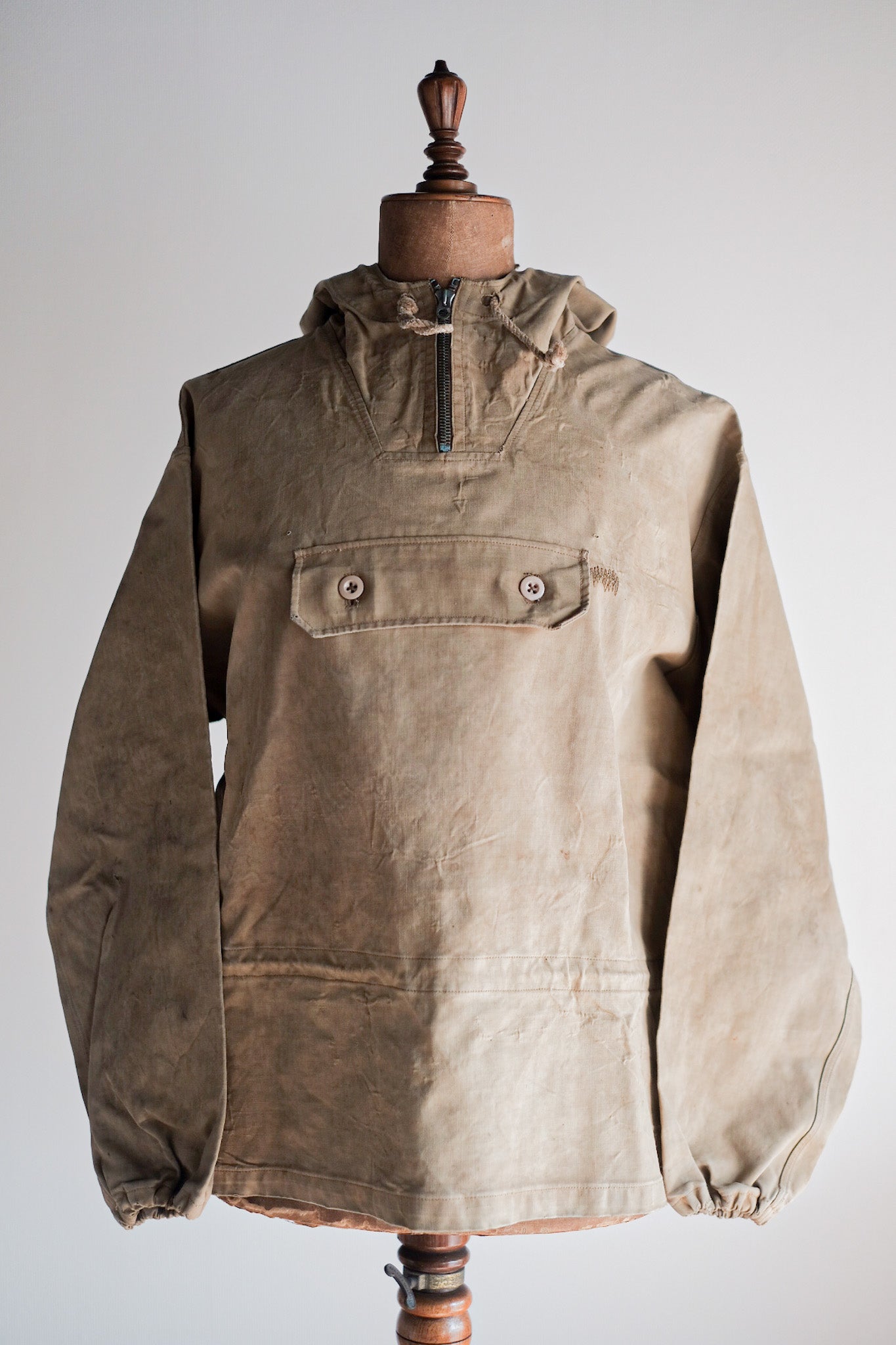【~40's】French Army Mountain Troopers Rubber Smock