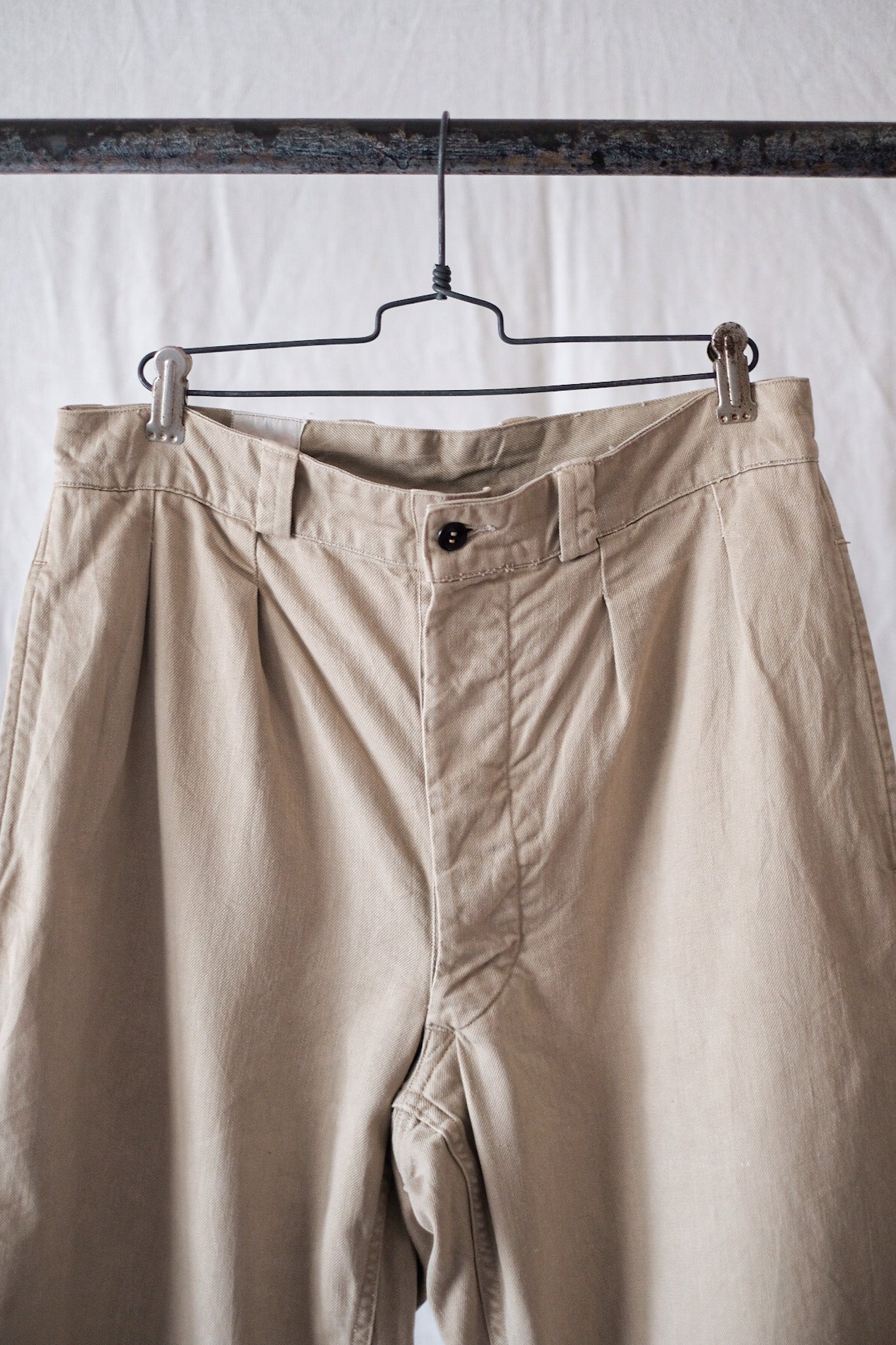【~60's】French Army M52 Chino Trousers Size.22