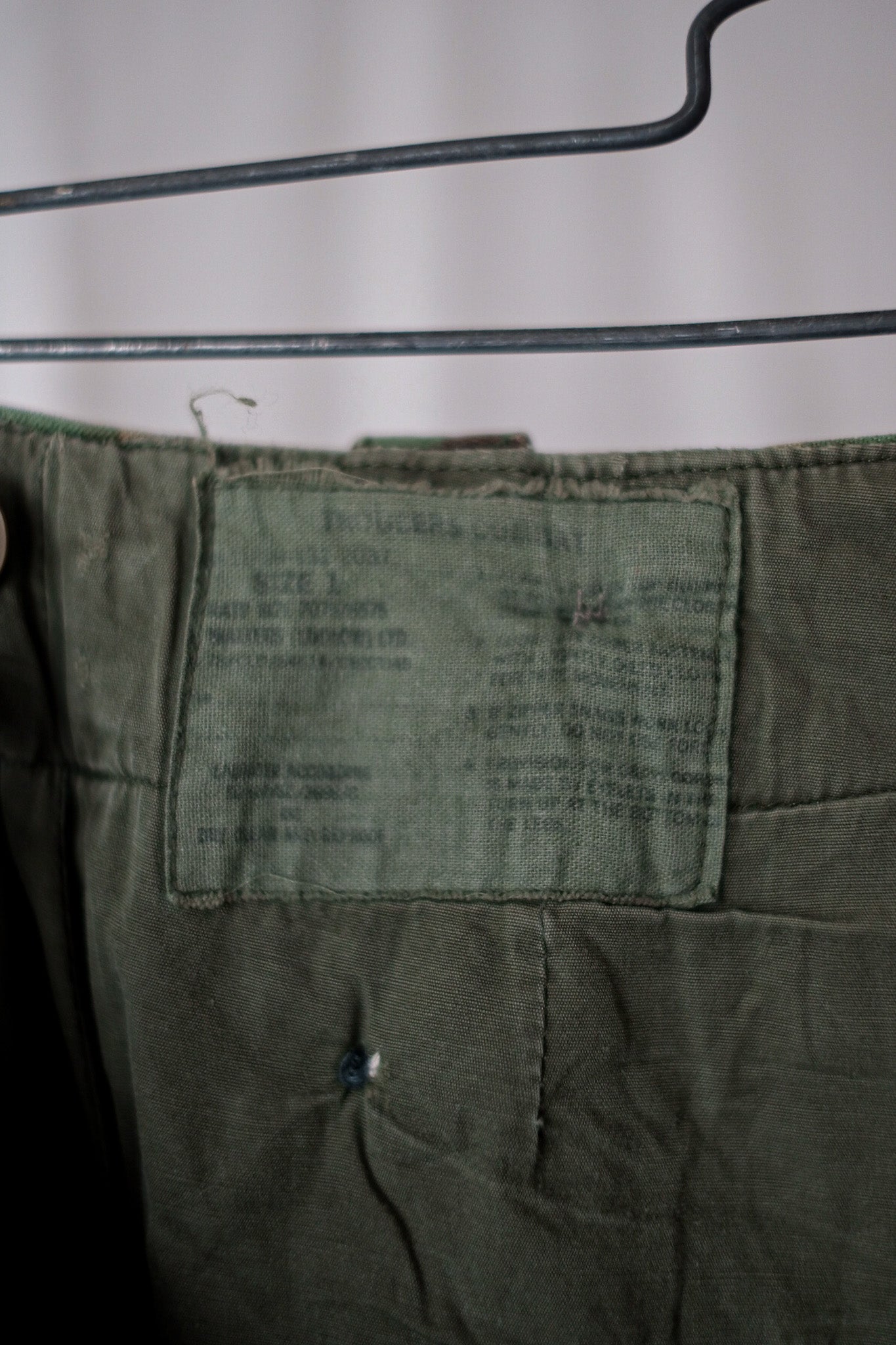[〜60年代]英國軍隊1968年模式DPM迷彩褲子大小。1
