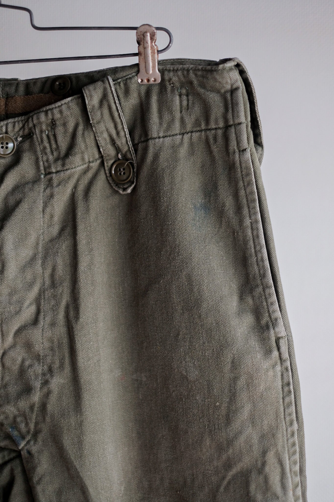【~60's】British Army Green Drill Trousers