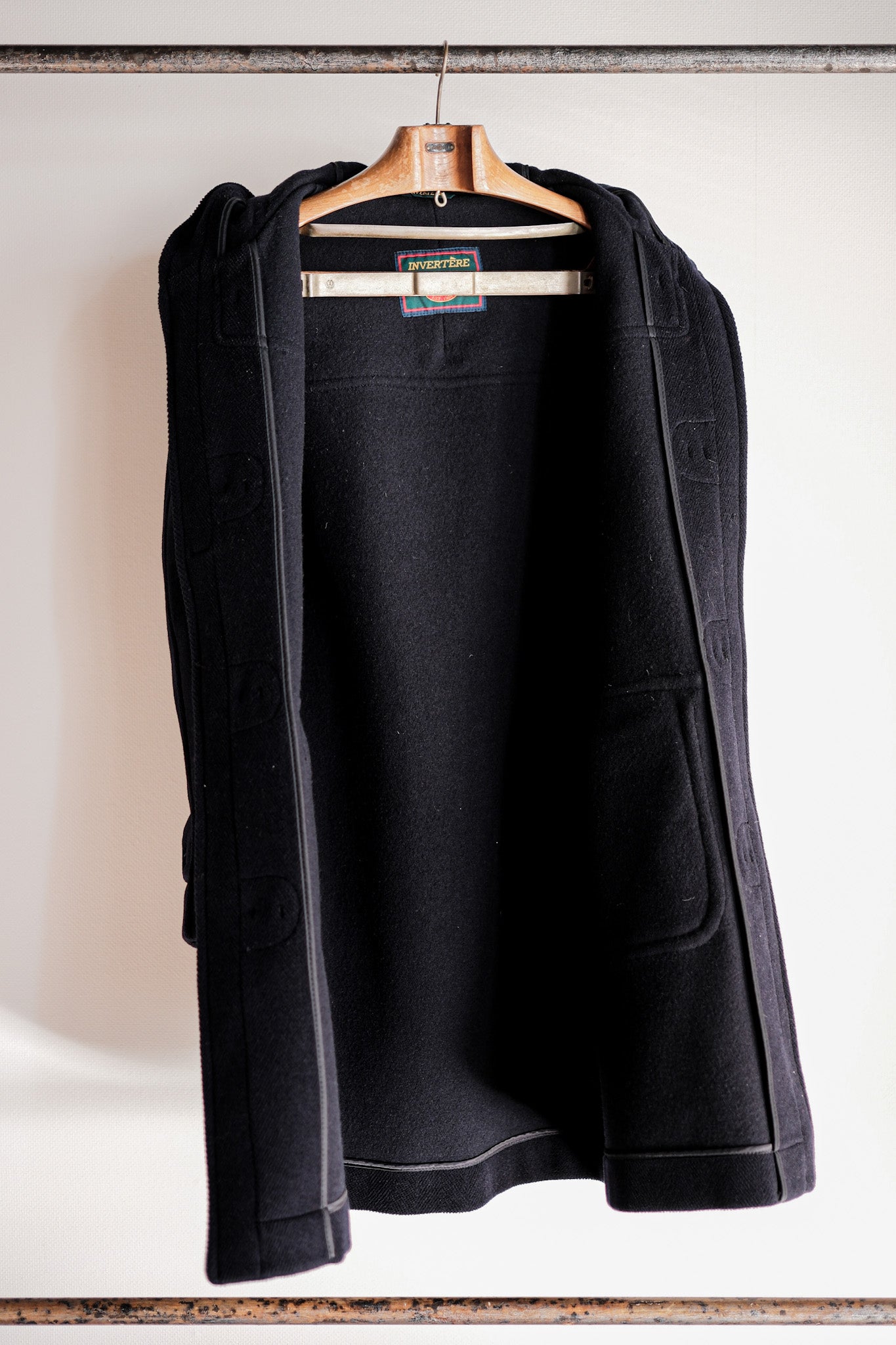 【~90's】Old INVERTERE Wool Duffle Coat "Moorbrook"
