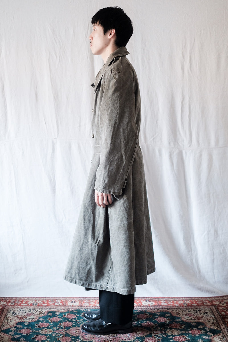 [~ 50's] กองทัพฝรั่งเศส M35 เสื้อมอเตอร์ไซค์ "ผ้าลินินฝ้าย"