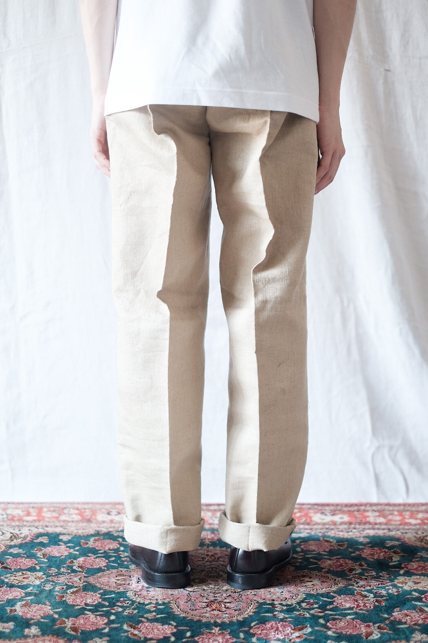 [~ 20's] French Vintage HBT Work Work Pant "Dead Stock"