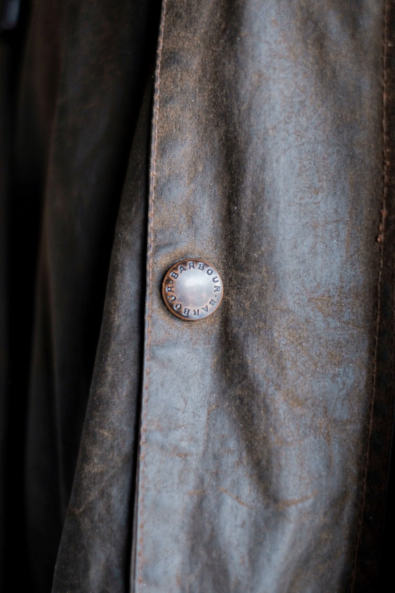 ［~80's］Vintage Barbour "SOLWAY ZIPPER" With Hood 2 Crest Size.40