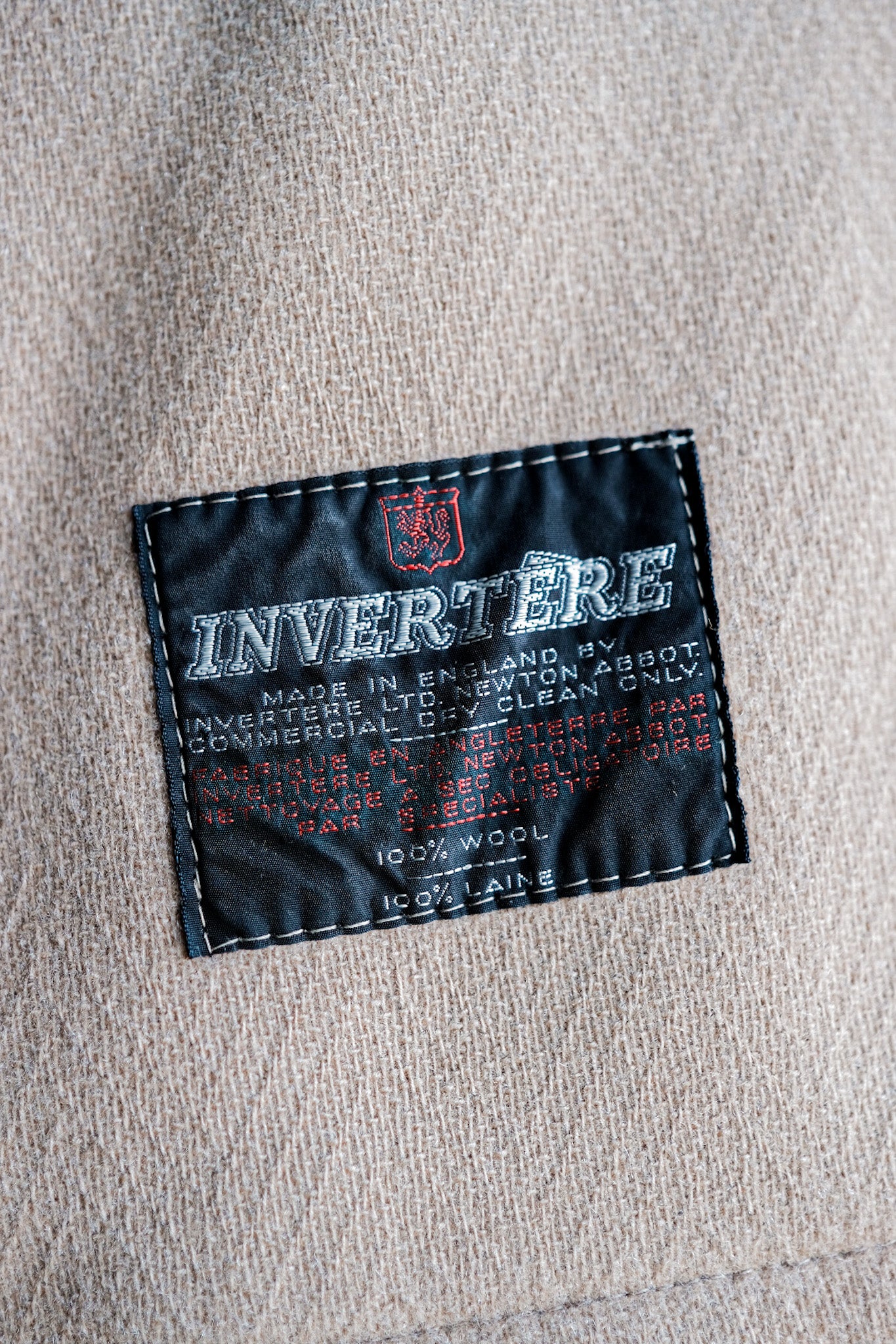 80's] OLD ENGLAND WOOL DUFFLE COAT MADE BY INVERTERE 