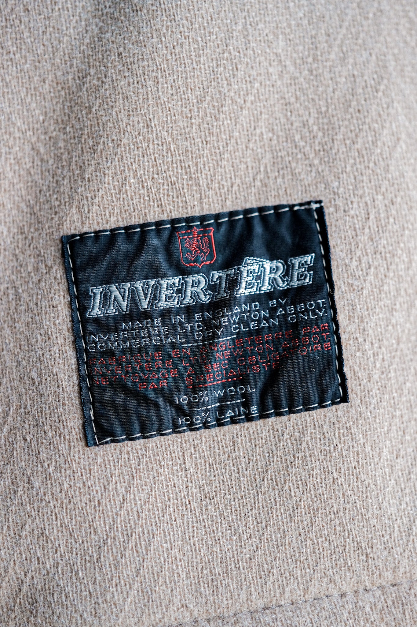 [~ 80's] OLD ENGLAND WOOL DUFFLE COAT MADE BY INVERTERE "MOORBROOK"
