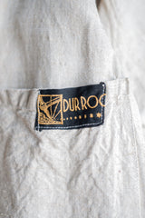 [~ 30's] เสื้อคลุมผ้าลินินวินเทจฝรั่งเศส