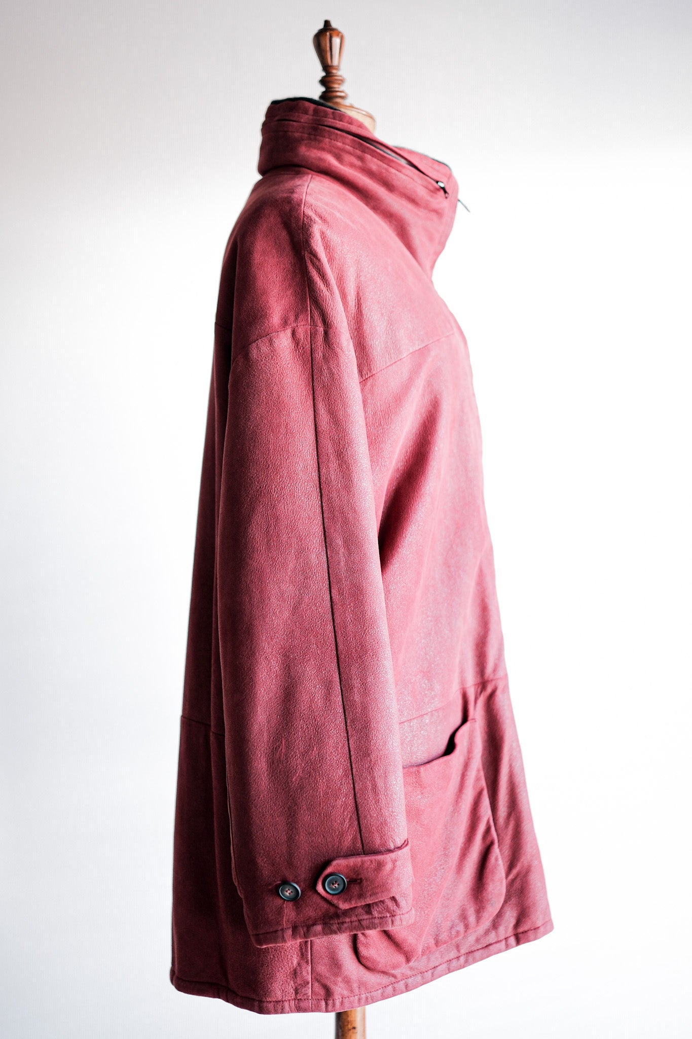[〜90年代]舊的Seraphin皮革可逆夾克尺寸。50