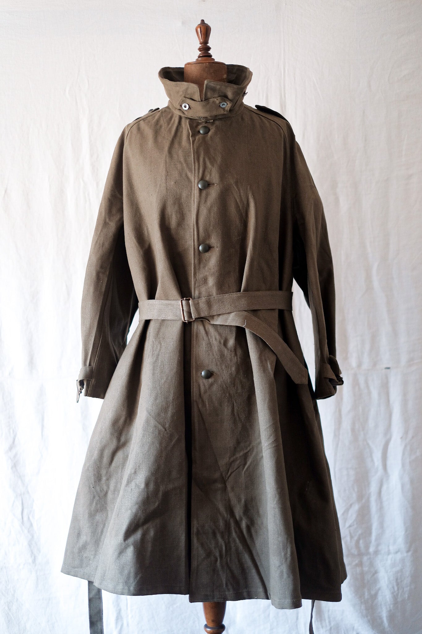 [~ 50's] French Army M35 Motorcycle Coat Size.2 "Dead Stock"