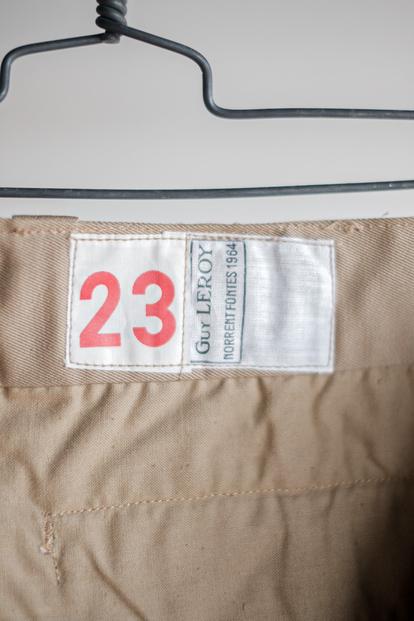 ［~60's］French Army M52 Chino Trousers Size.23 "Dead Stock"