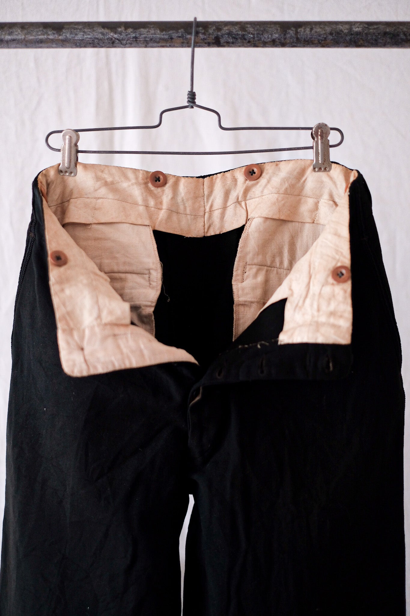 [~ 40's] Pantalon de la ligne latérale vintage française