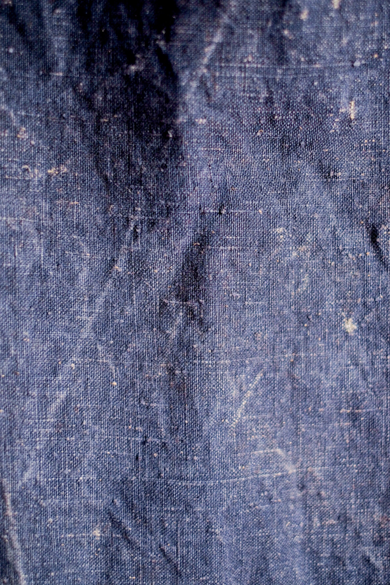 ［~30's］French Vintage Indigo Hemp Linen Duffle Bag "MS Lafayette"