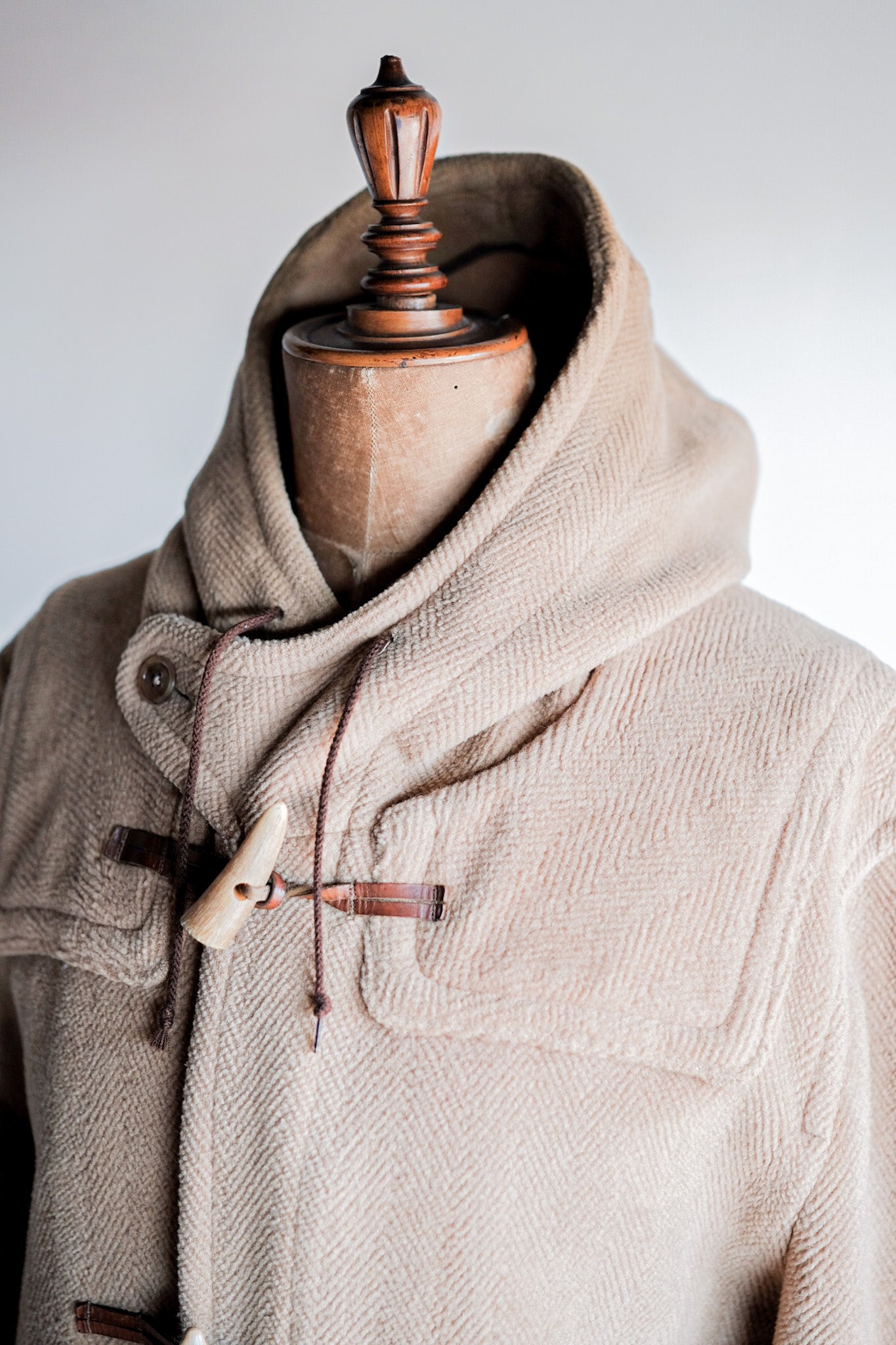 ［~80's］Old England Wool Duffle Coat Made by INVERTERE "Moorbrook"