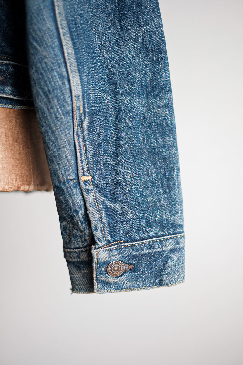[~ 60's] ขนาดแจ็คเก็ตยีนส์ 559xx ของ Vintage Levi ขนาด 44 "รับประกัน"