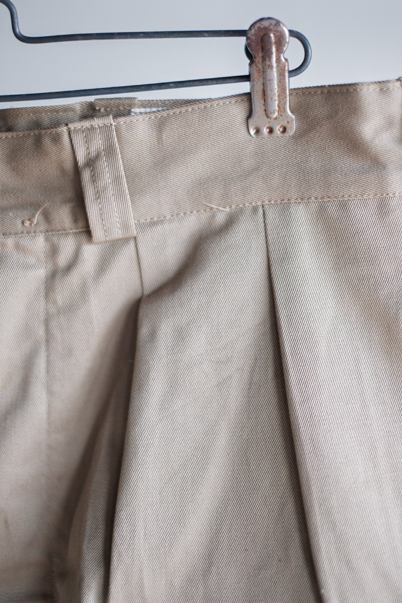 [~ 60's] French Army M52 CHINO TROUSERS SIZE.23 "Dead Stock"