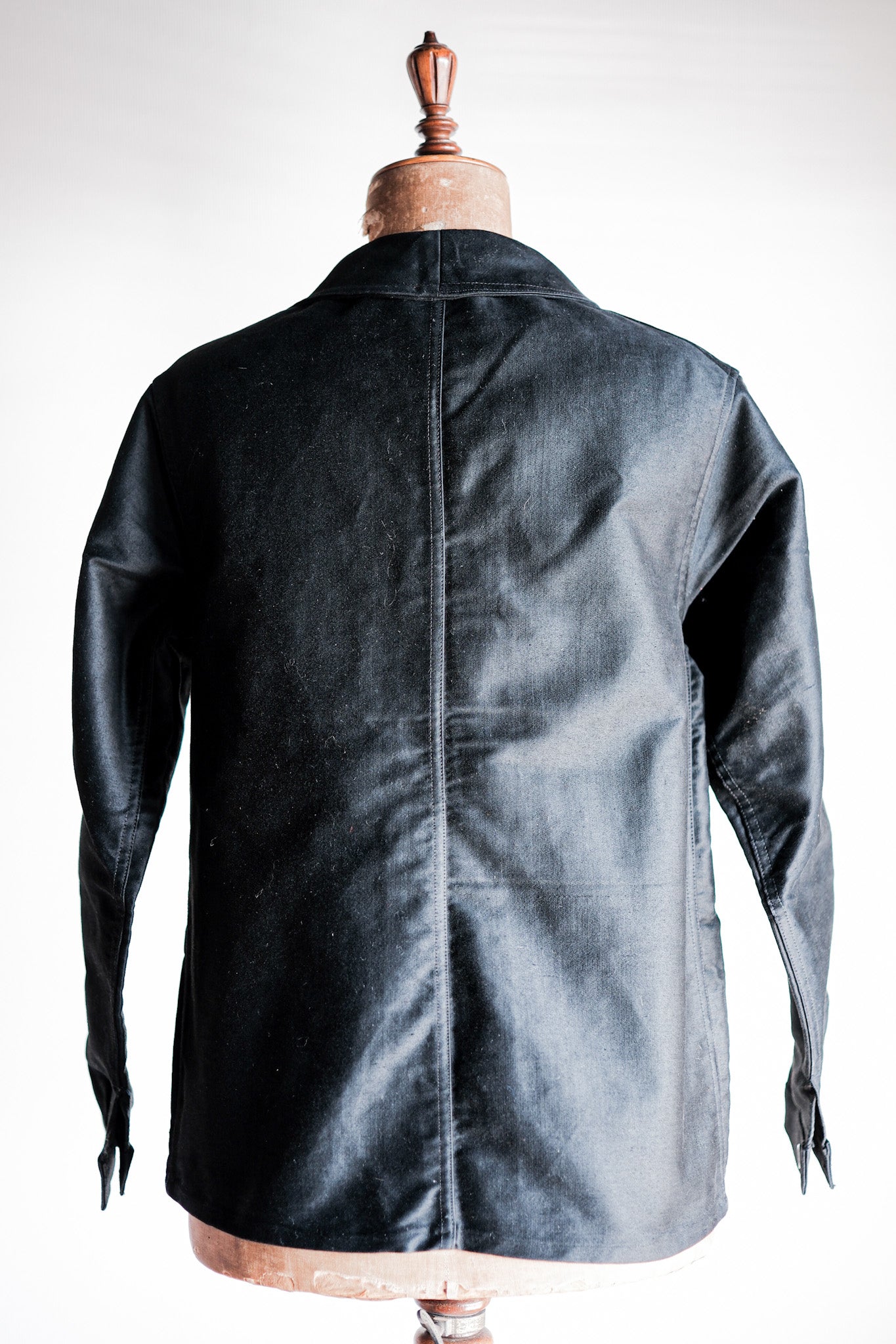 ［~50's］French Vintage Black Moleskin Work Jacket "Dead Stock"
