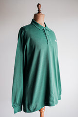 [~ 80's] Chemise Lacoste L/S Polo Size.5 "Forest Green"
