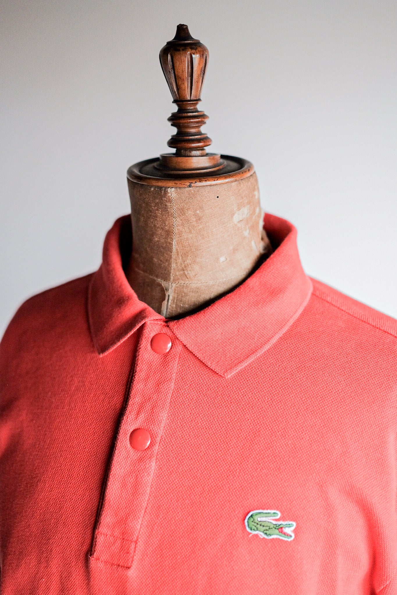 ［~70's］CHEMISE LACOSTE L/S Polo Sweatshirt Size.4 "Orange"